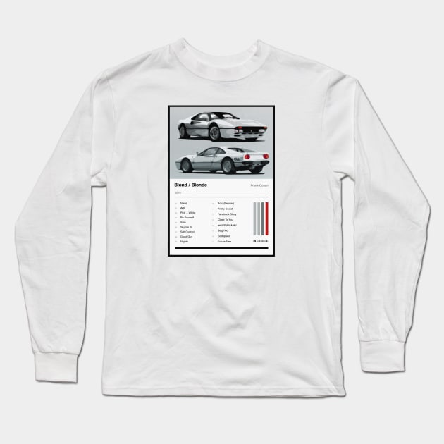 Blonde Tracklist Long Sleeve T-Shirt by fantanamobay@gmail.com